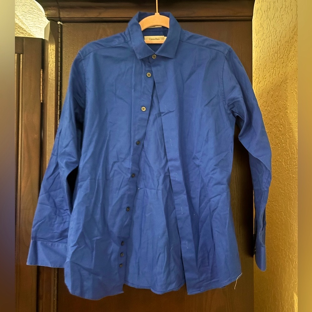 Blue Button-Up Shirt